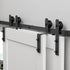 Bypass Sliding Barn Door Hardware Kit Basic I Pulley (No Door)