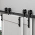 Bypass Sliding Barn Door Hardware Kit Basic J Pulley (No Door)