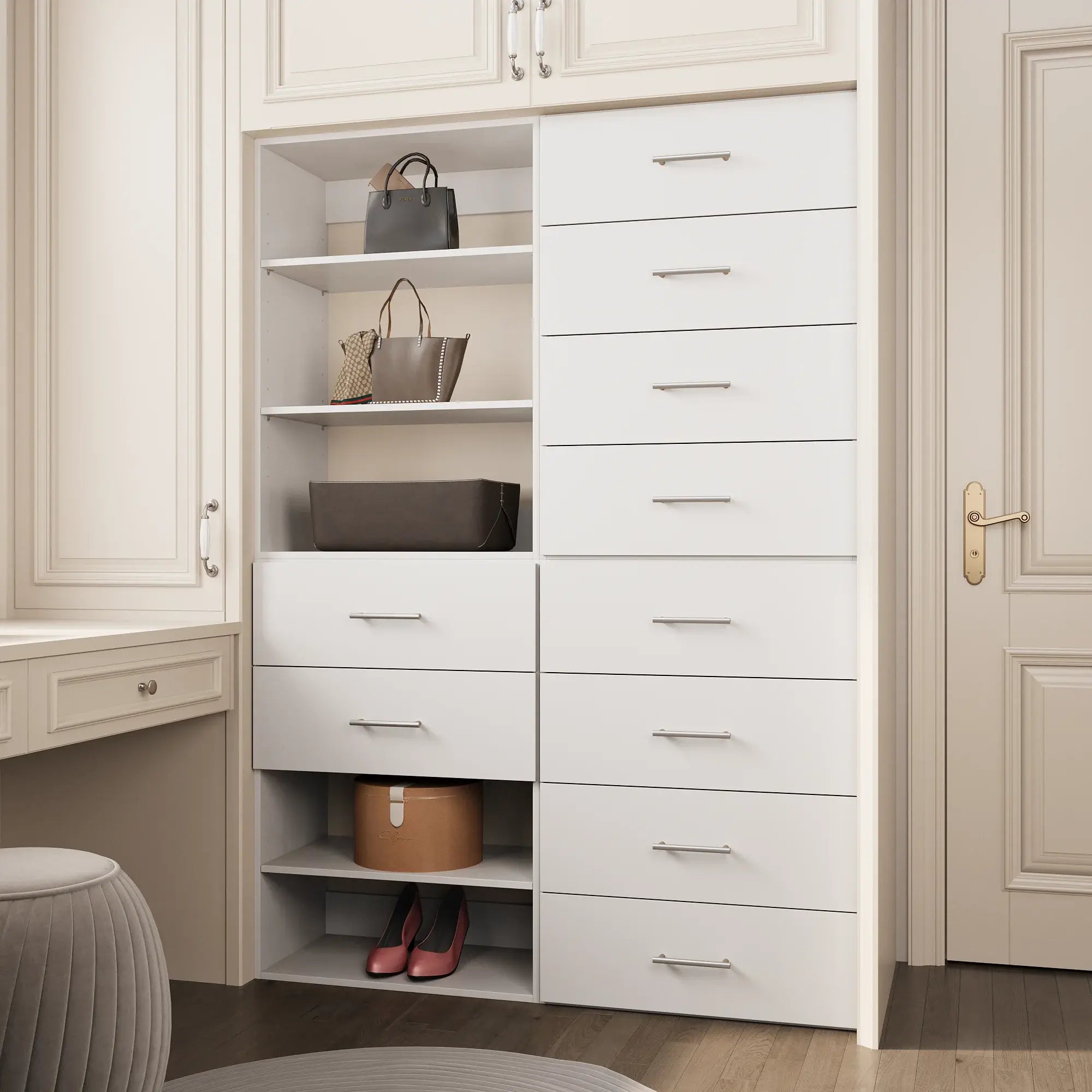 2-Piece Entry Door Wardrobe 