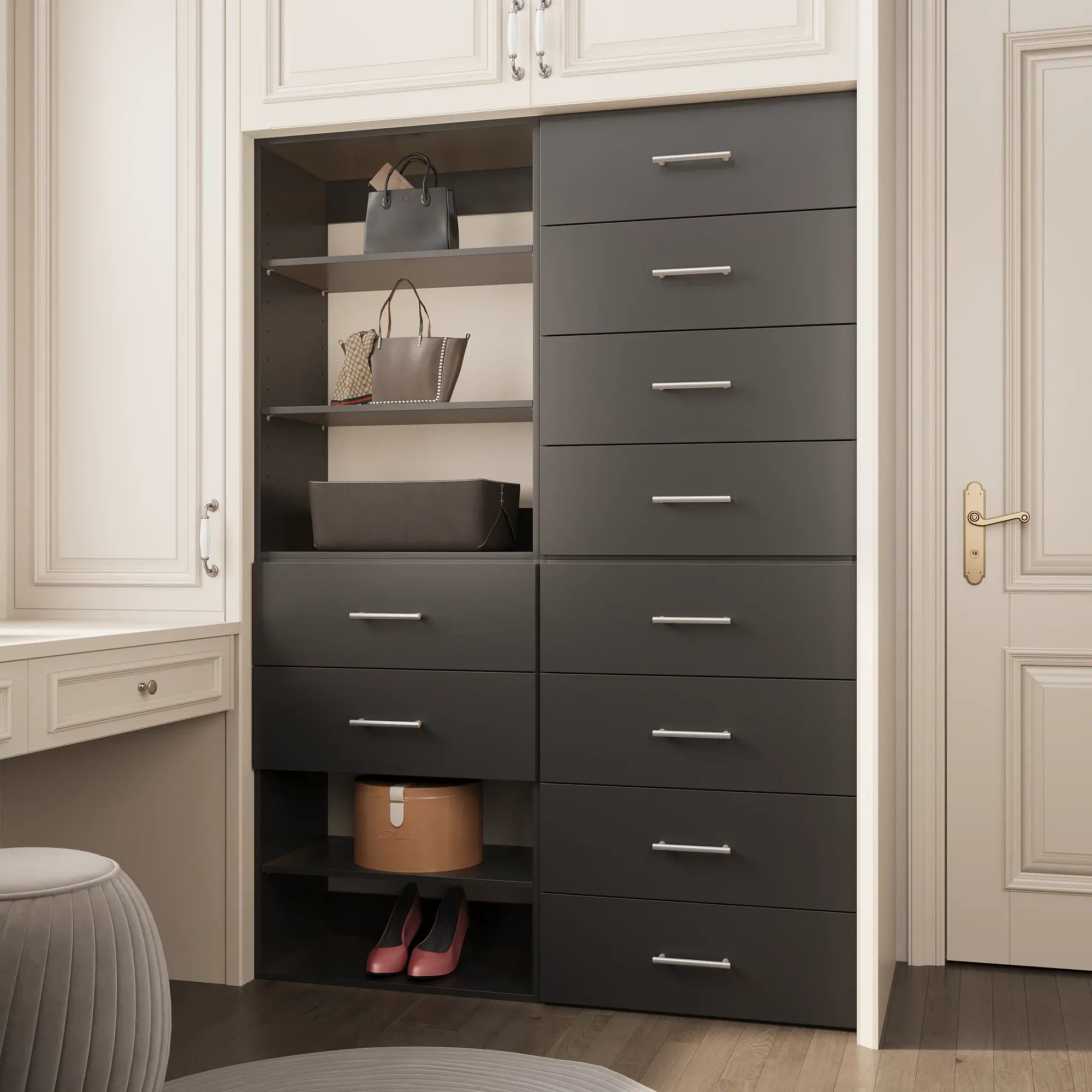 2-Piece Entry Door Wardrobe 