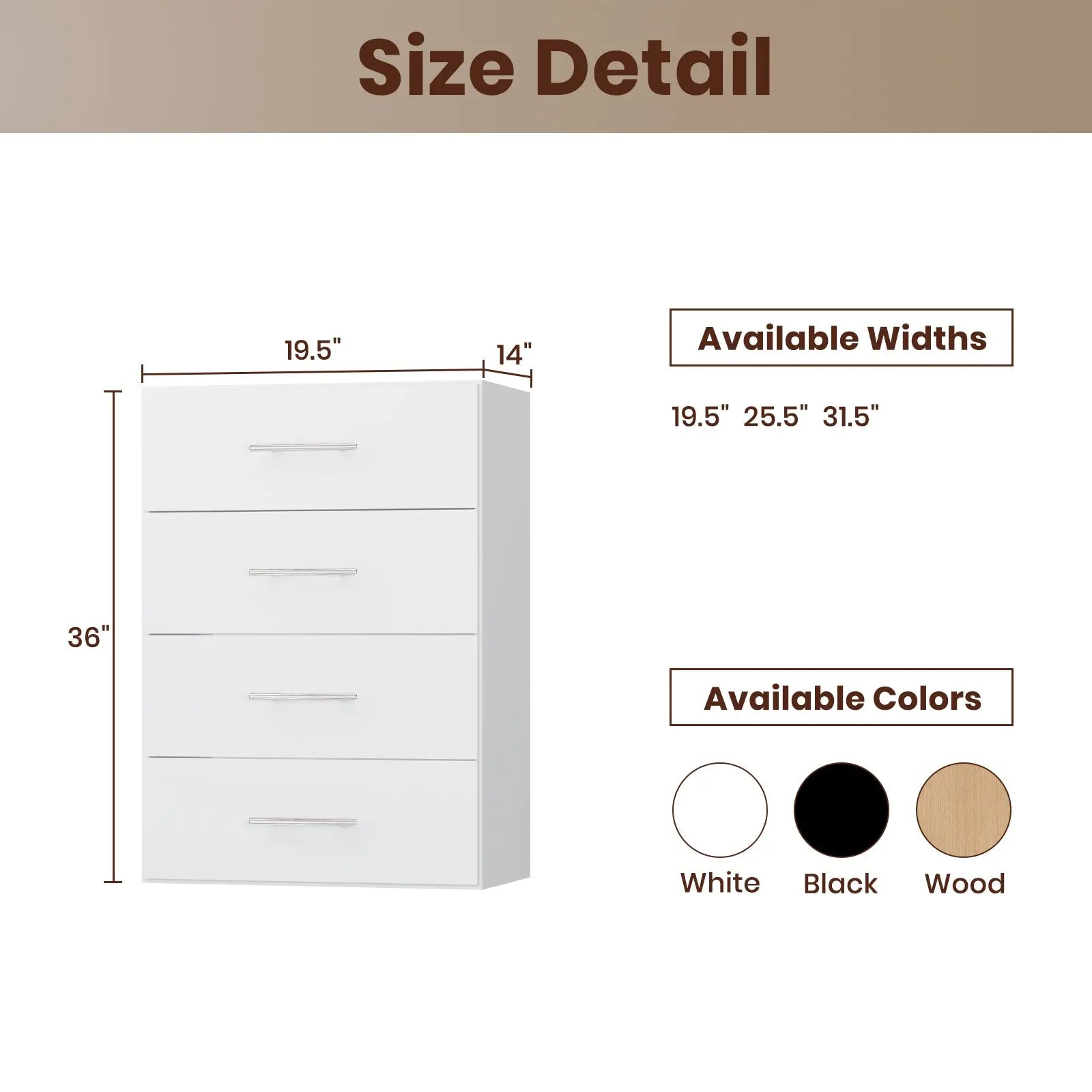 4 Drawer Hutch Base Closet 