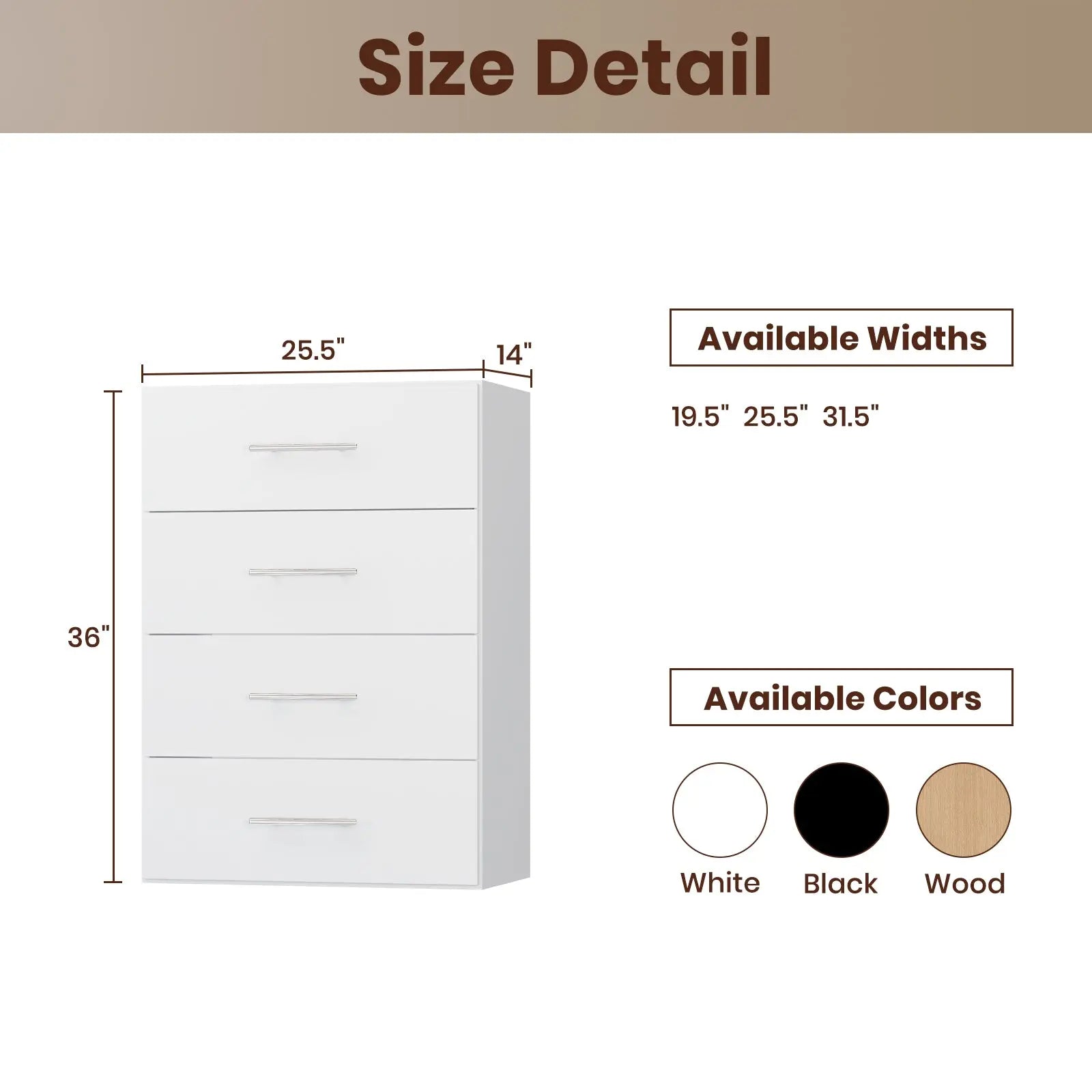 4 Drawer Hutch Base Closet 