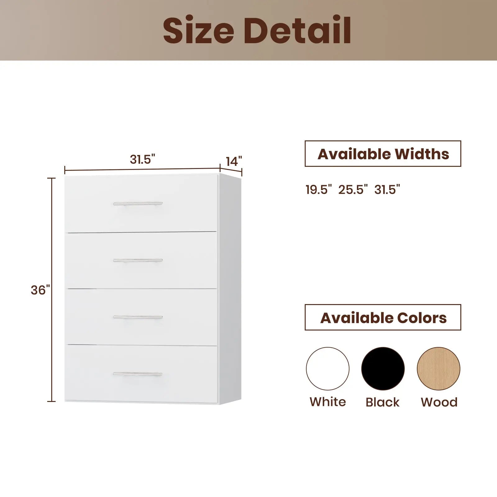 4 Drawer Hutch Base Closet 