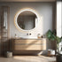 4 in 1 Black Framed Round Bathroom Mirror 