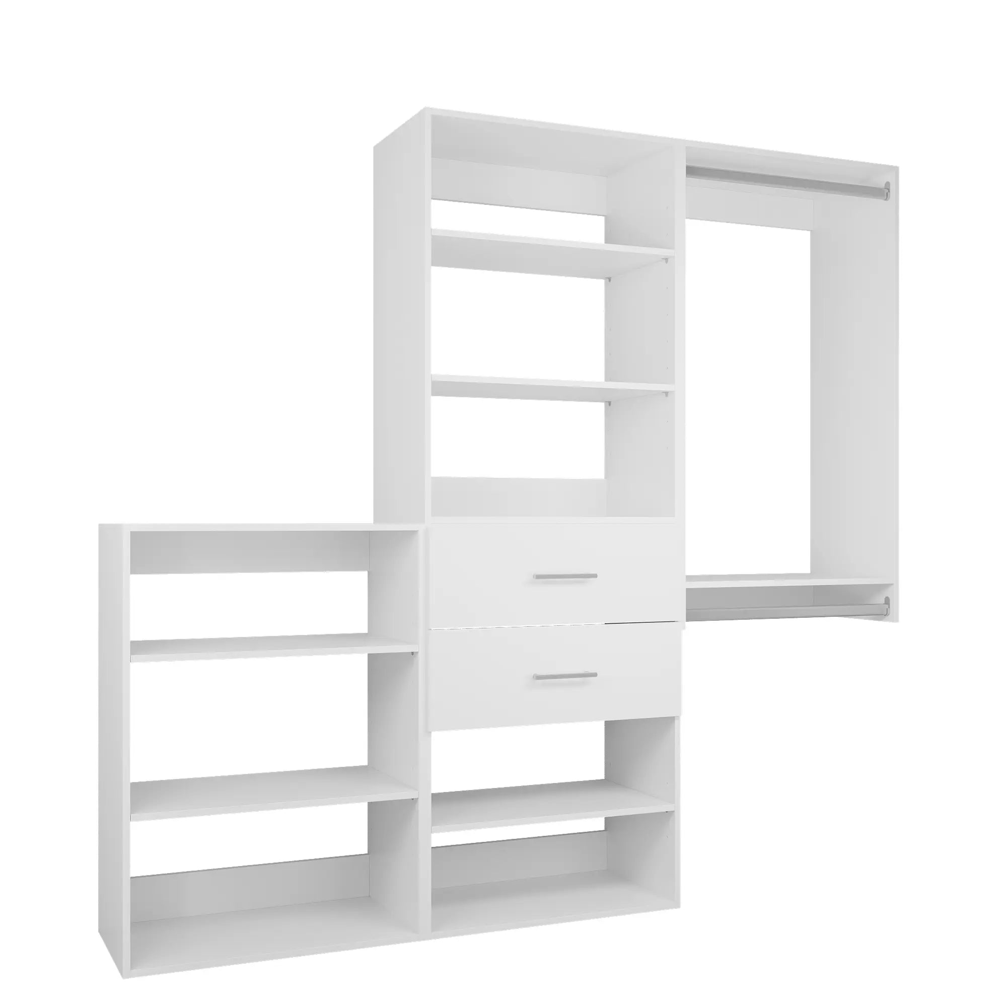 58.5-94.5'' W Closet System Starter Kit 