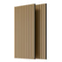 MDF White Oak Acoustic Slat Wood Wall Panels with 3 Sides Fully Wrapped