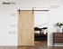 6.6FT Colorful Sliding Barn Door Hardware Track Kit for 1 Doors, J Shape(No Door) 