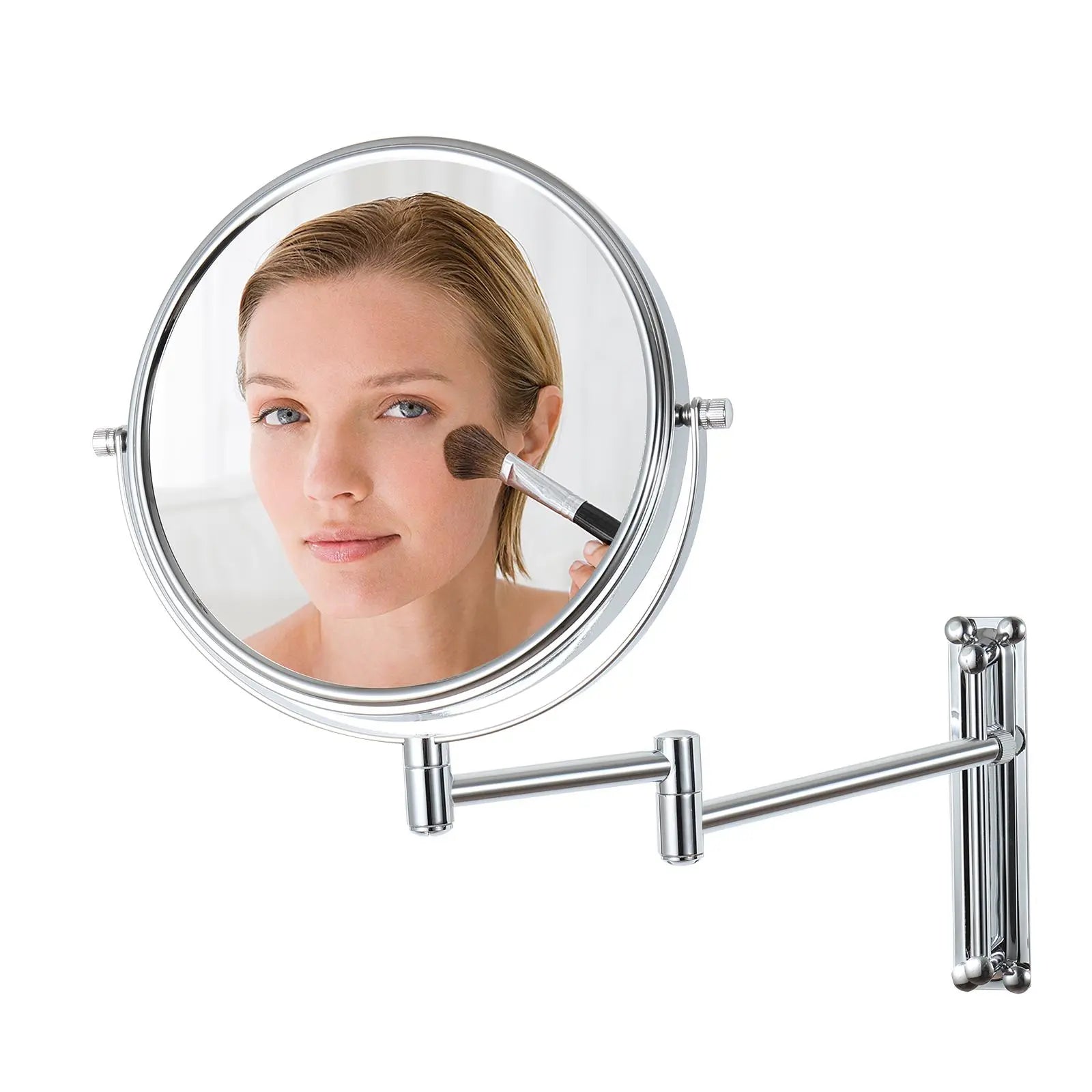 8-inch Height Adjustable Pivot Mirrors for Bathrooms 