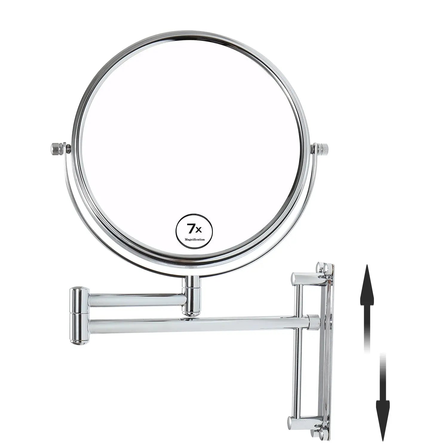 8-inch Height Adjustable Pivot Mirrors for Bathrooms 