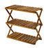 Acacia 3 Tiers Wooden Plants Stand Foldable Shoe Rack 