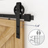 Big Spoke Wheel Roller Sliding Barn Door Hardware Kit (No Door) 