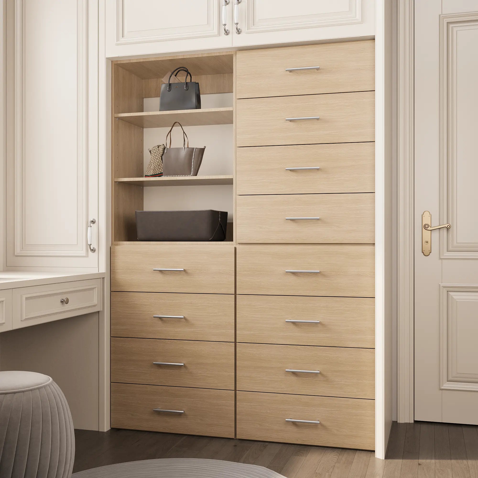 Black Storage Armoire With Drawers 