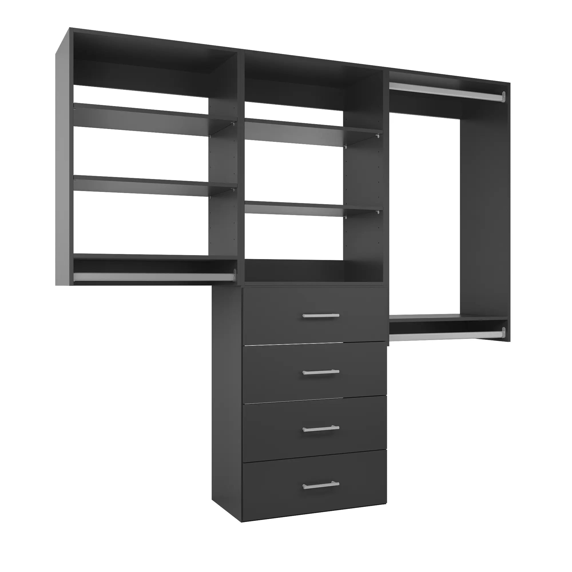 Closet Organizing System With Drawers 