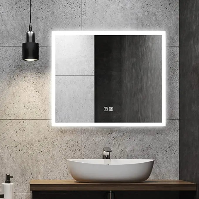 Compact Edge Glow LED Bathroom Mirror 