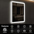 Compact Edge Glow LED Bathroom Mirror 