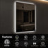 Compact Sleek Backlit LED Bathroom Mirror 