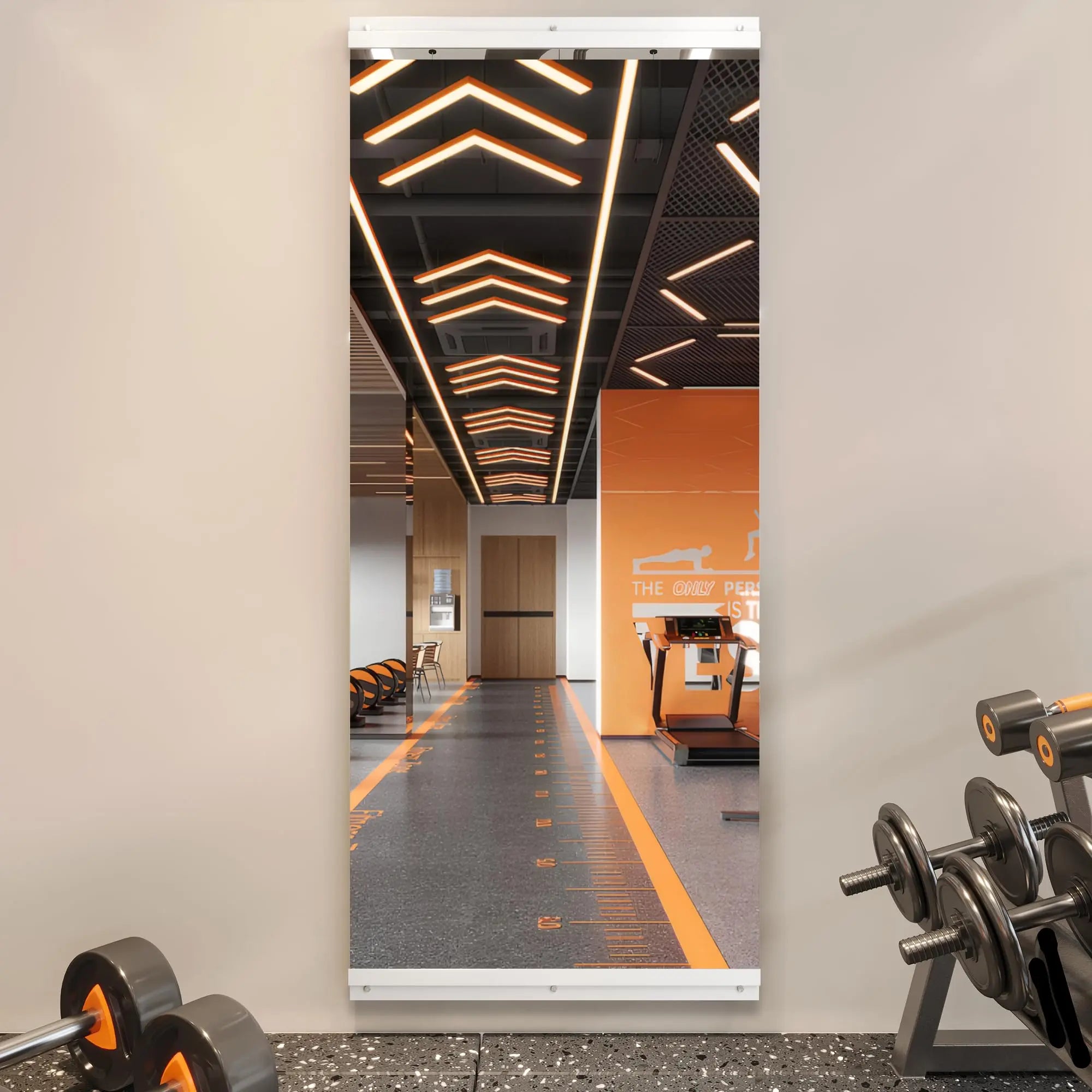 HAUSVITA  2 PCS Frameless Home Gym Mirror 