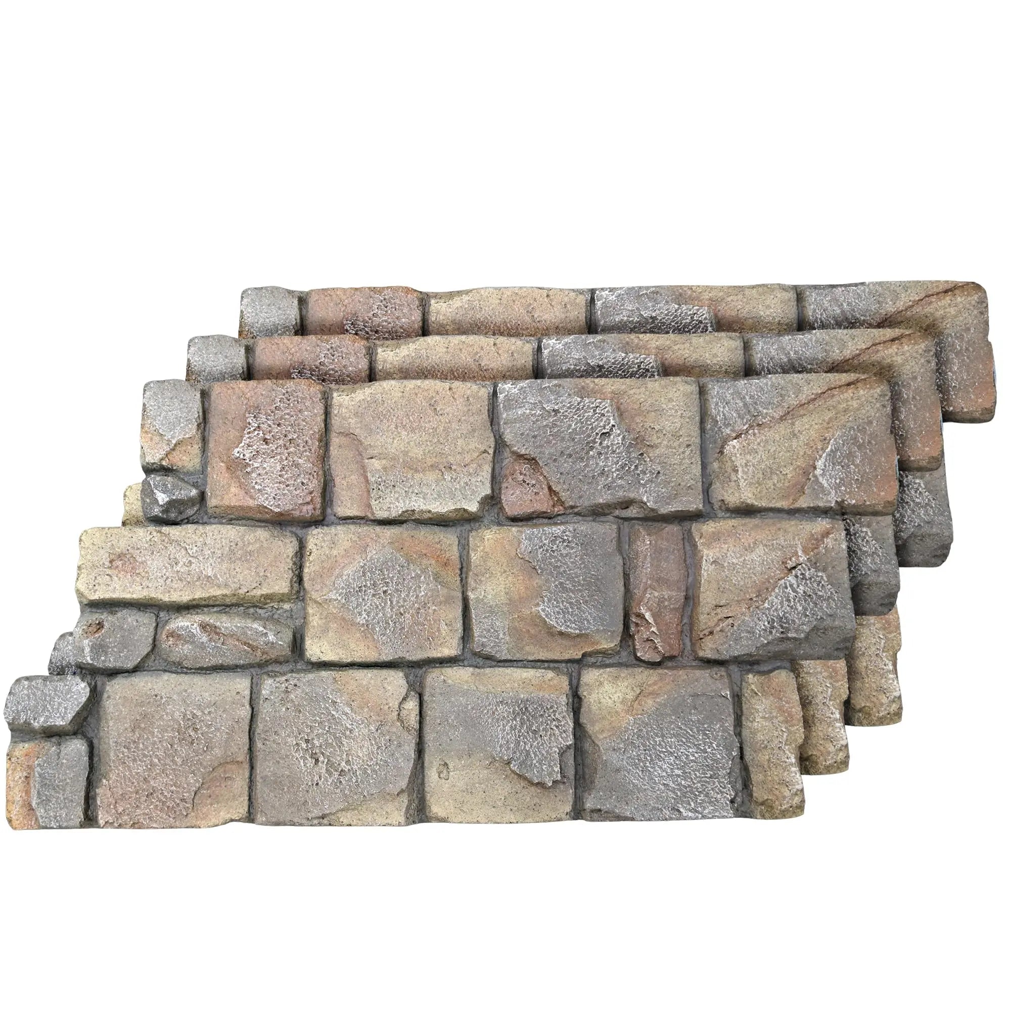 HAUSVITA 6-Packs  Faux Stone Wall Covering Panels 