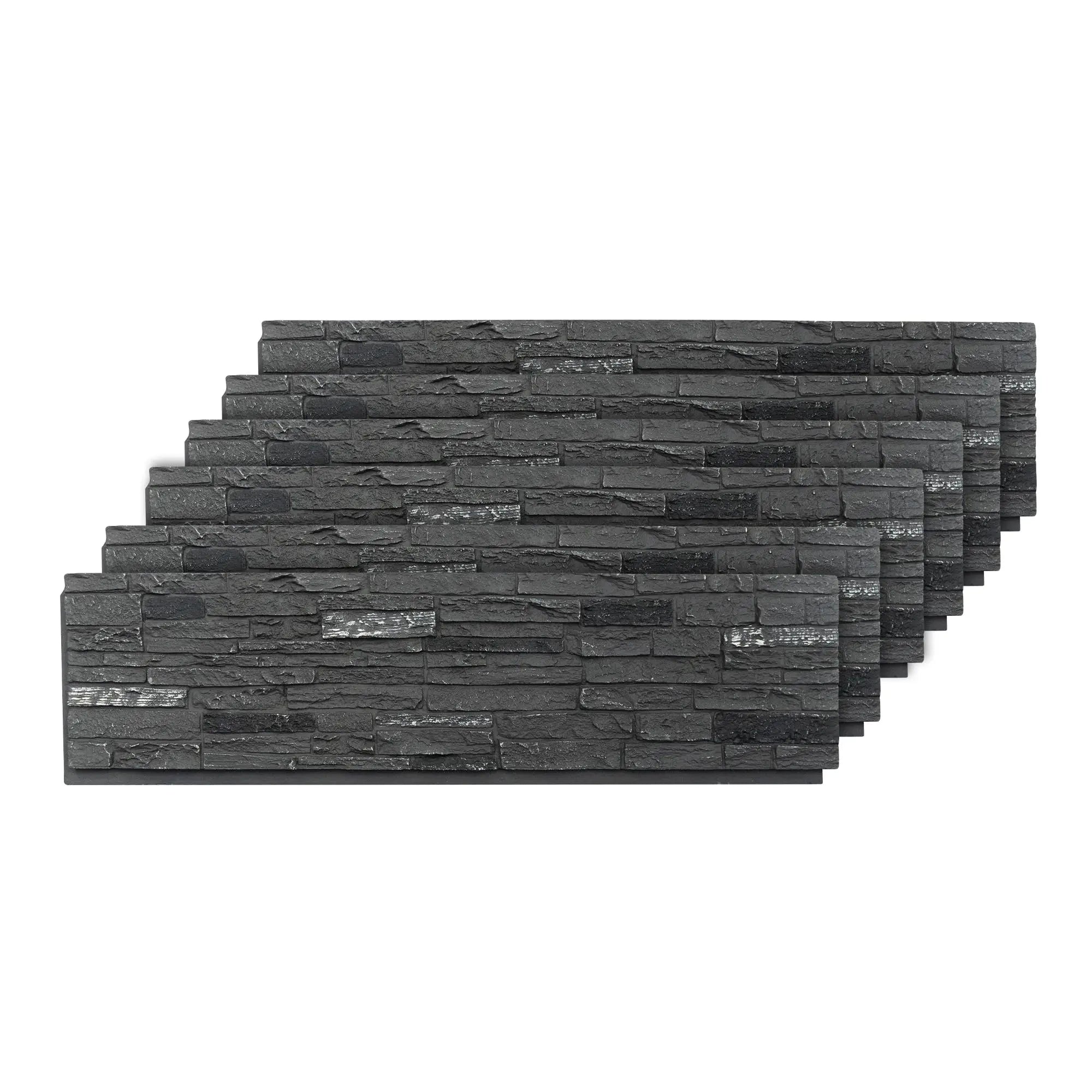 HAUSVITA 6-Packs  Faux Stone Wall Covering Panels 