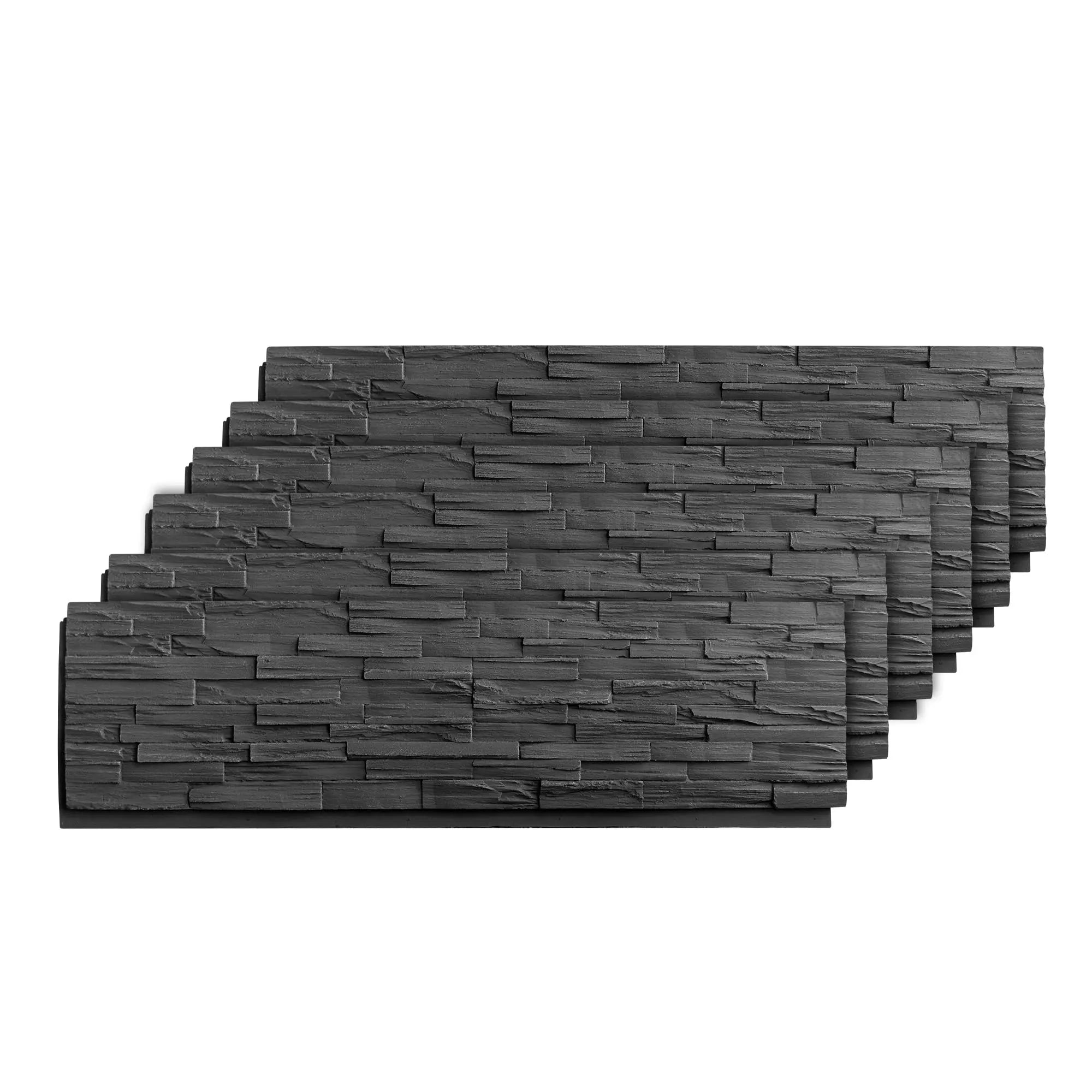 HAUSVITA 6-Packs  Faux Stone Wall Covering Panels 