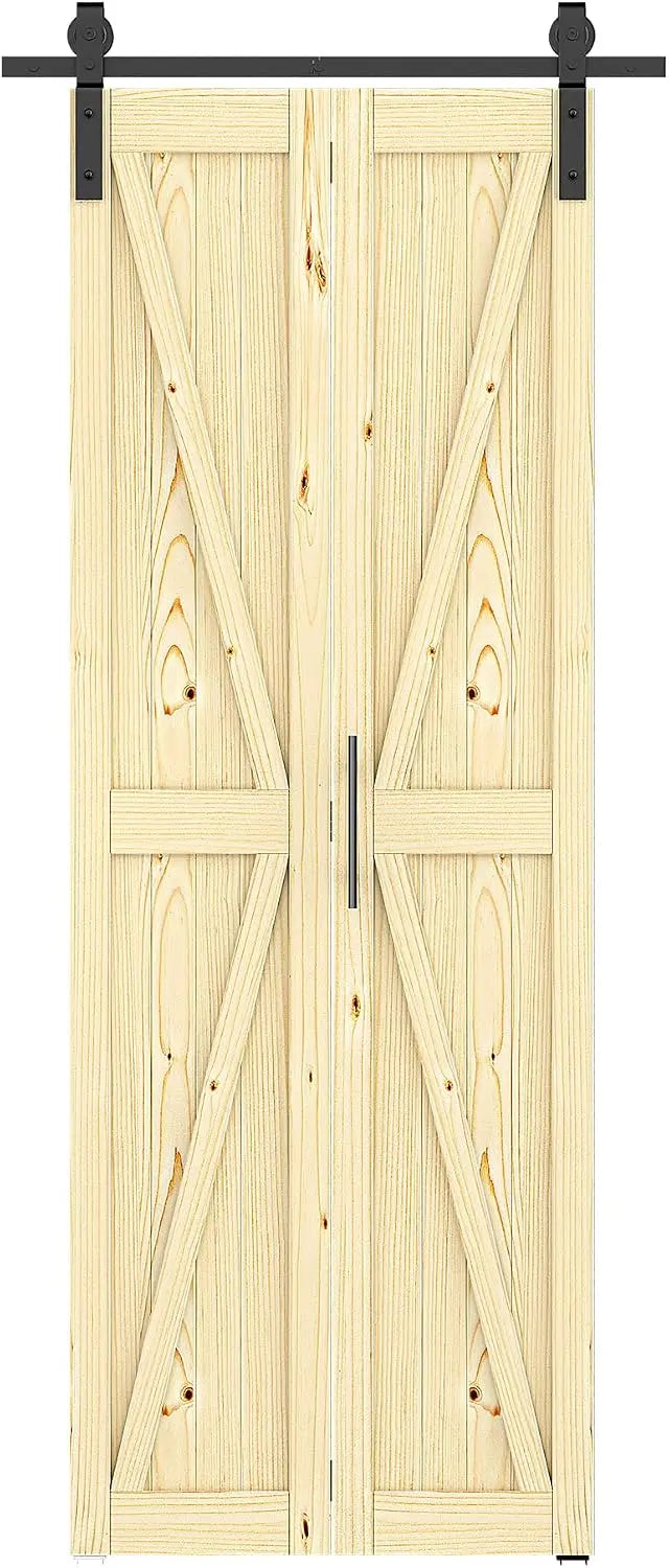 HAUSVITA  Bifold Barn Door with Hardware Kit 