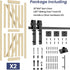 HAUSVITA  Bifold Barn Door with Hardware Kit 