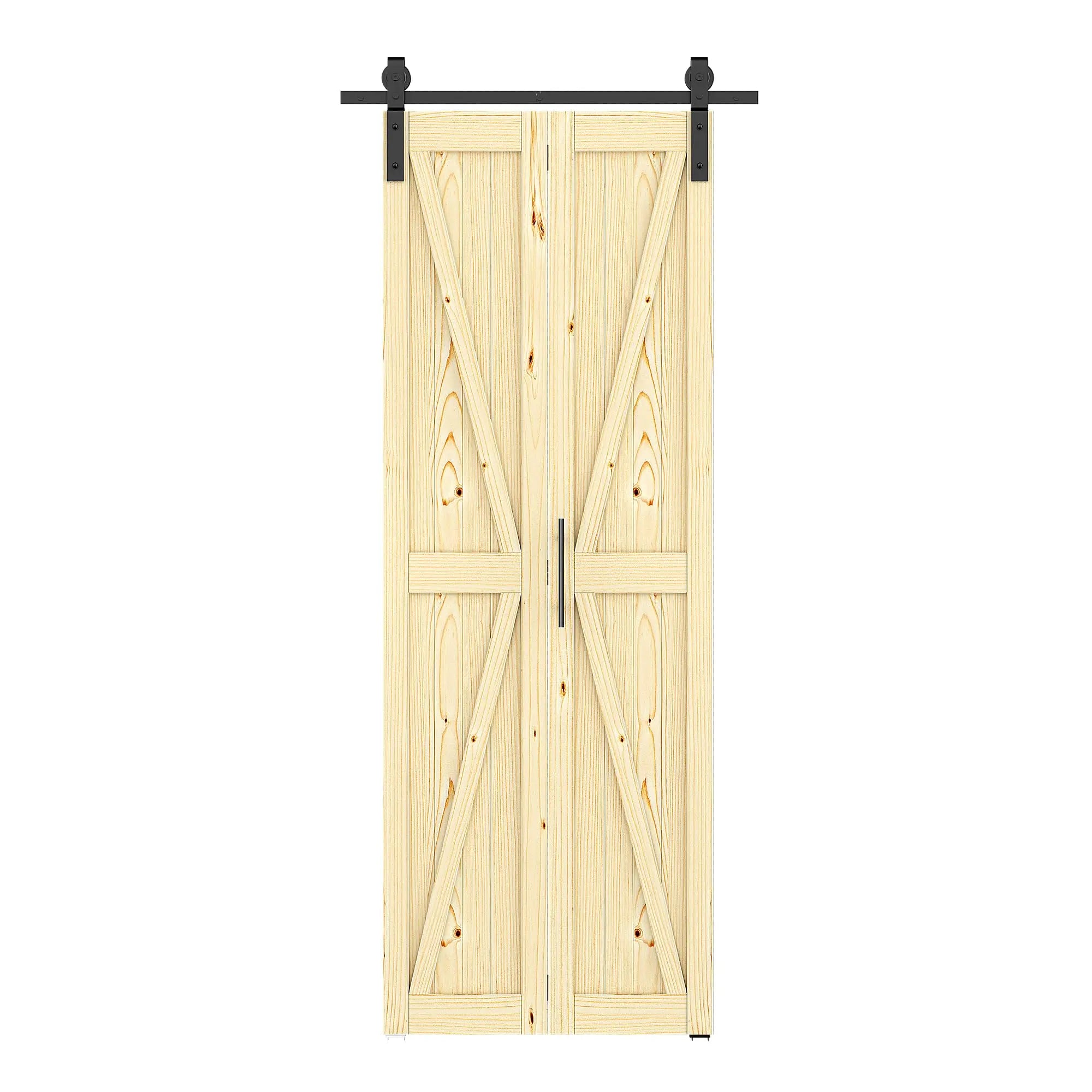 HAUSVITA  Bifold Barn Door with Hardware Kit 