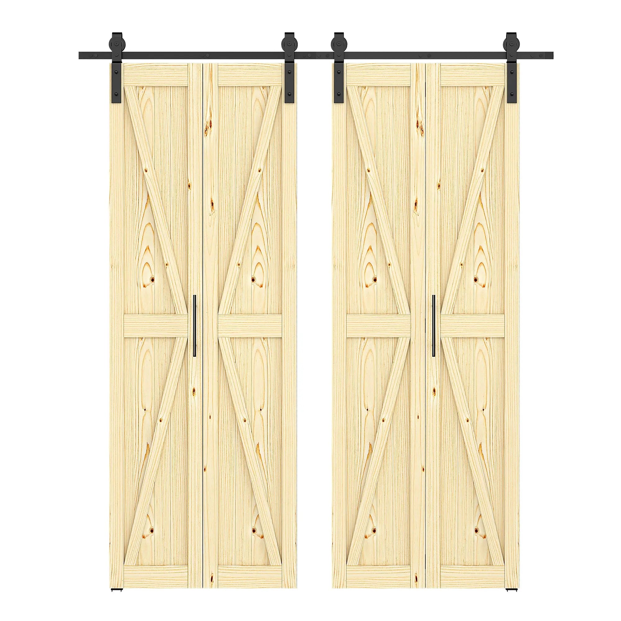 HAUSVITA  Bifold Barn Door with Hardware Kit 