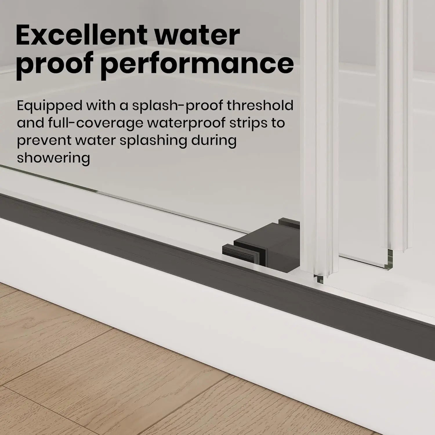 HAUSVITA  Frameless Double Sliding Shower Door 