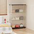 HAUSVITA  Glass Display Cabinet with 3 Shelves and Double Doors 