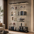 HAUSVITA  Glass Display Cabinet with 3 Shelves and Double Doors 