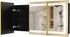 HAUSVITA  Lighted Bathroom Medicine Cabinet with Mirror 