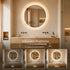 HAUSVITA  Round Center Glow LED Bathroom Mirror 