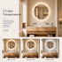 HAUSVITA  Round Center Glow LED Bathroom Mirror 