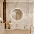 HAUSVITA  Round Sleek Backlit LED Bathroom Mirror 