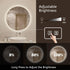 HAUSVITA  Round Sleek Backlit LED Bathroom Mirror 