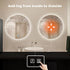 HAUSVITA  Round Sleek Backlit LED Bathroom Mirror 