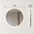 HAUSVITA  Round Sleek Backlit LED Bathroom Mirror 