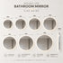 HAUSVITA  Round Sleek Backlit LED Bathroom Mirror 