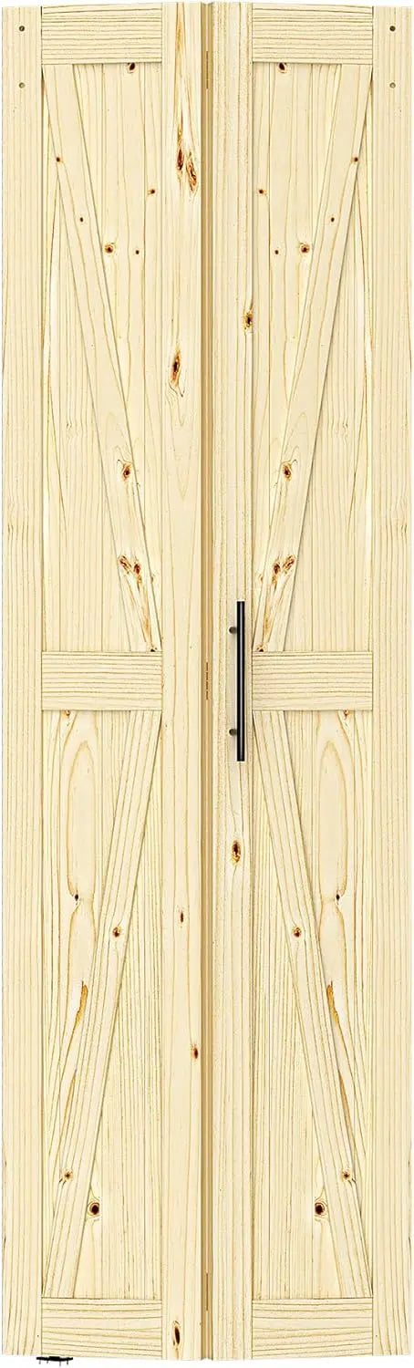 HAUSVITA  Solid Pine Bi-Fold Closet Door 