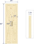 HAUSVITA  Solid Pine Bi-Fold Closet Door 