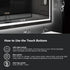 HAUSVITA Standard Center Glow LED Bathroom Mirror 