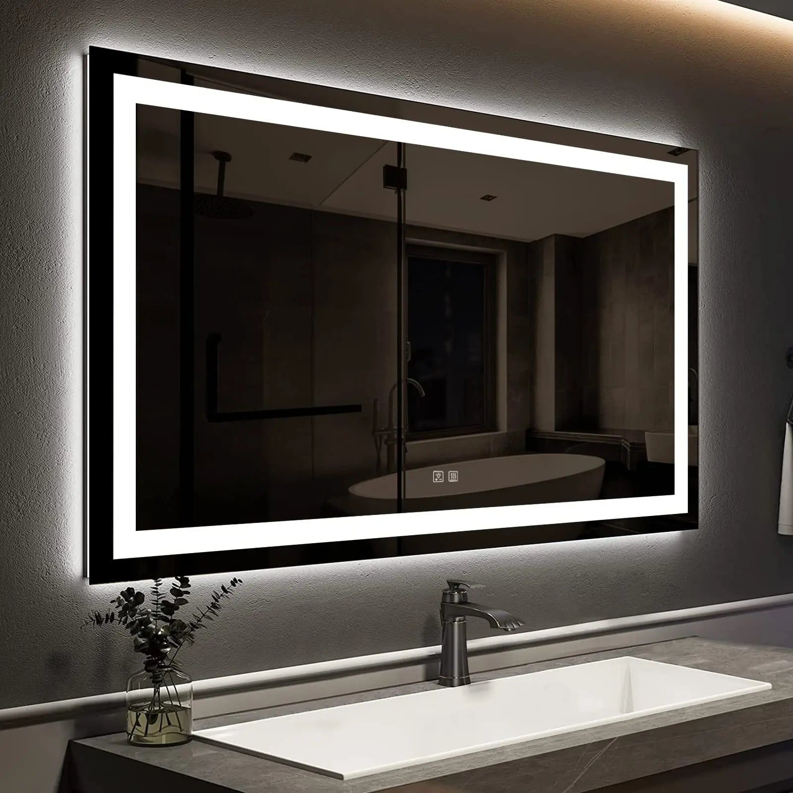 HAUSVITA Standard Center Glow LED Bathroom Mirror 