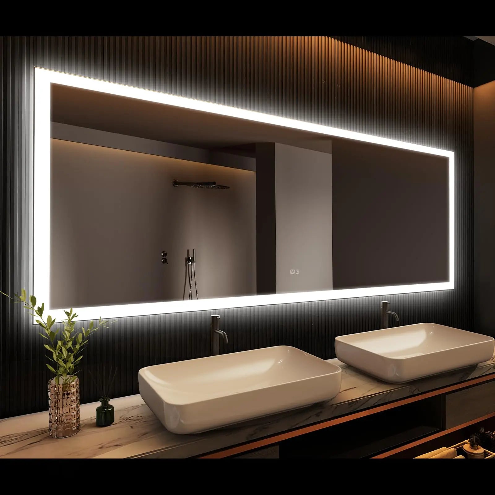 HAUSVITA  Standard Edge  Glow LED Bathroom Mirror 