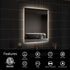 HAUSVITA  Standard Sleek Backlit LED Bathroom Mirror 