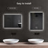 HAUSVITA  Standard Sleek Backlit LED Bathroom Mirror 