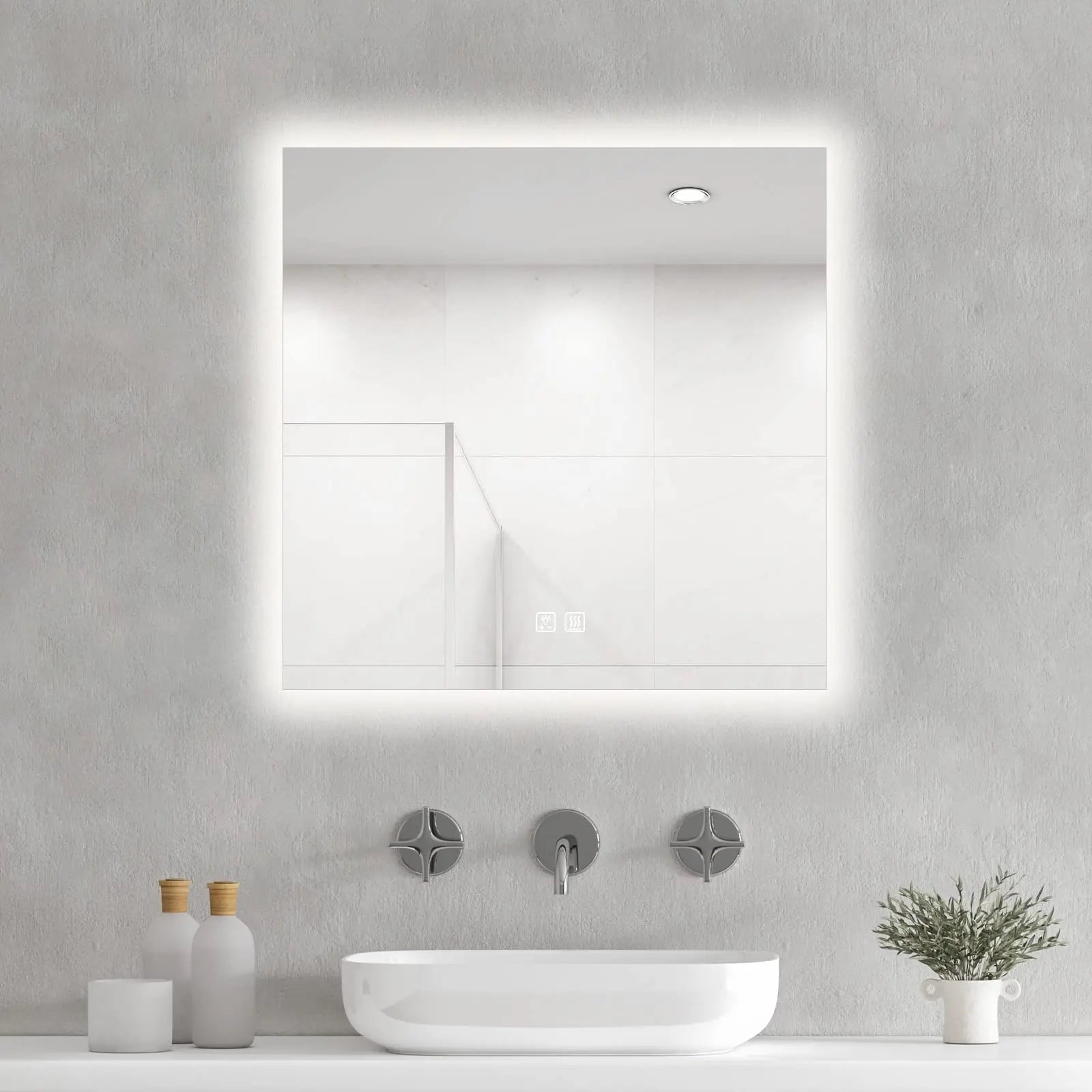 HAUSVITA  Standard Sleek Backlit LED Bathroom Mirror 