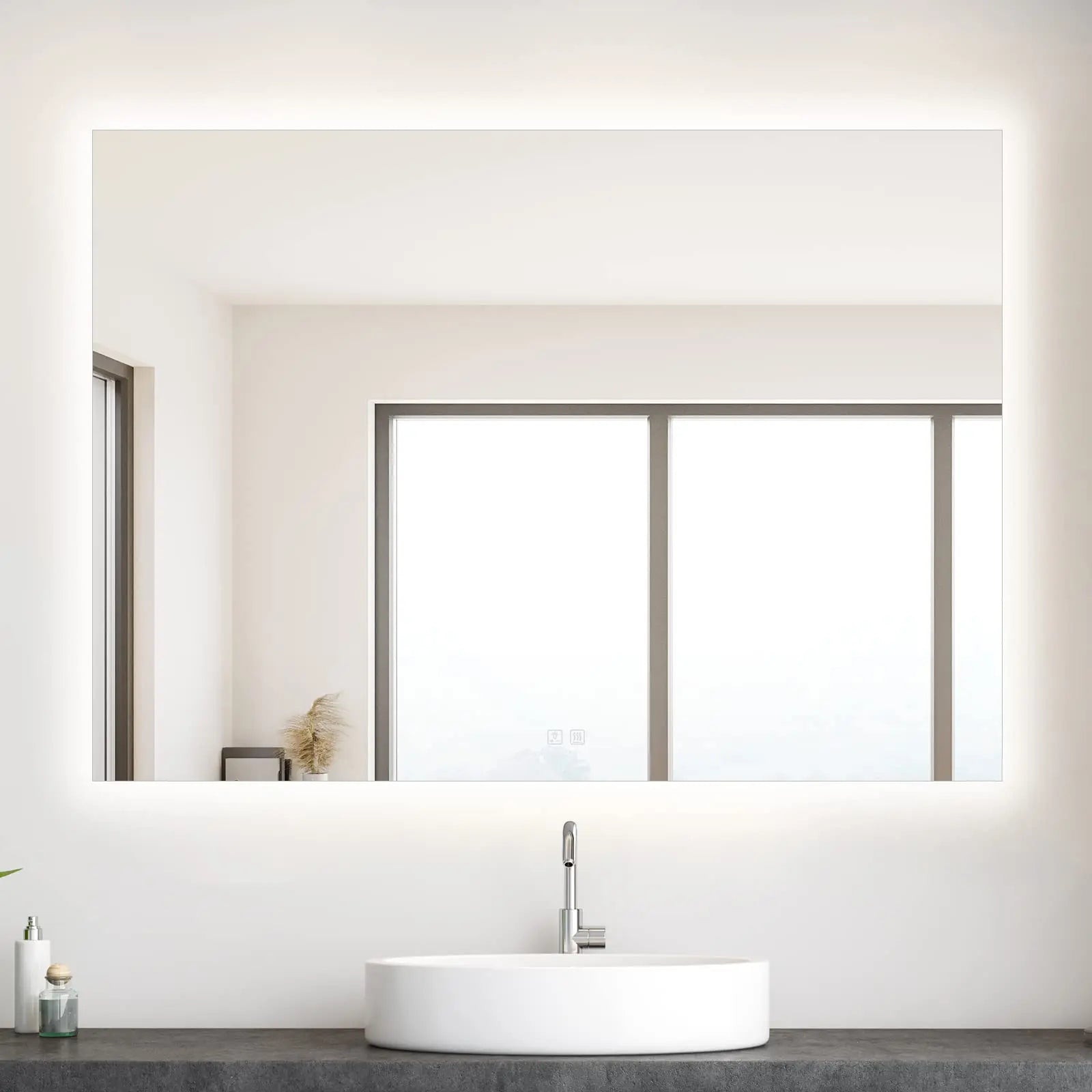 HAUSVITA  Standard Sleek Backlit LED Bathroom Mirror 