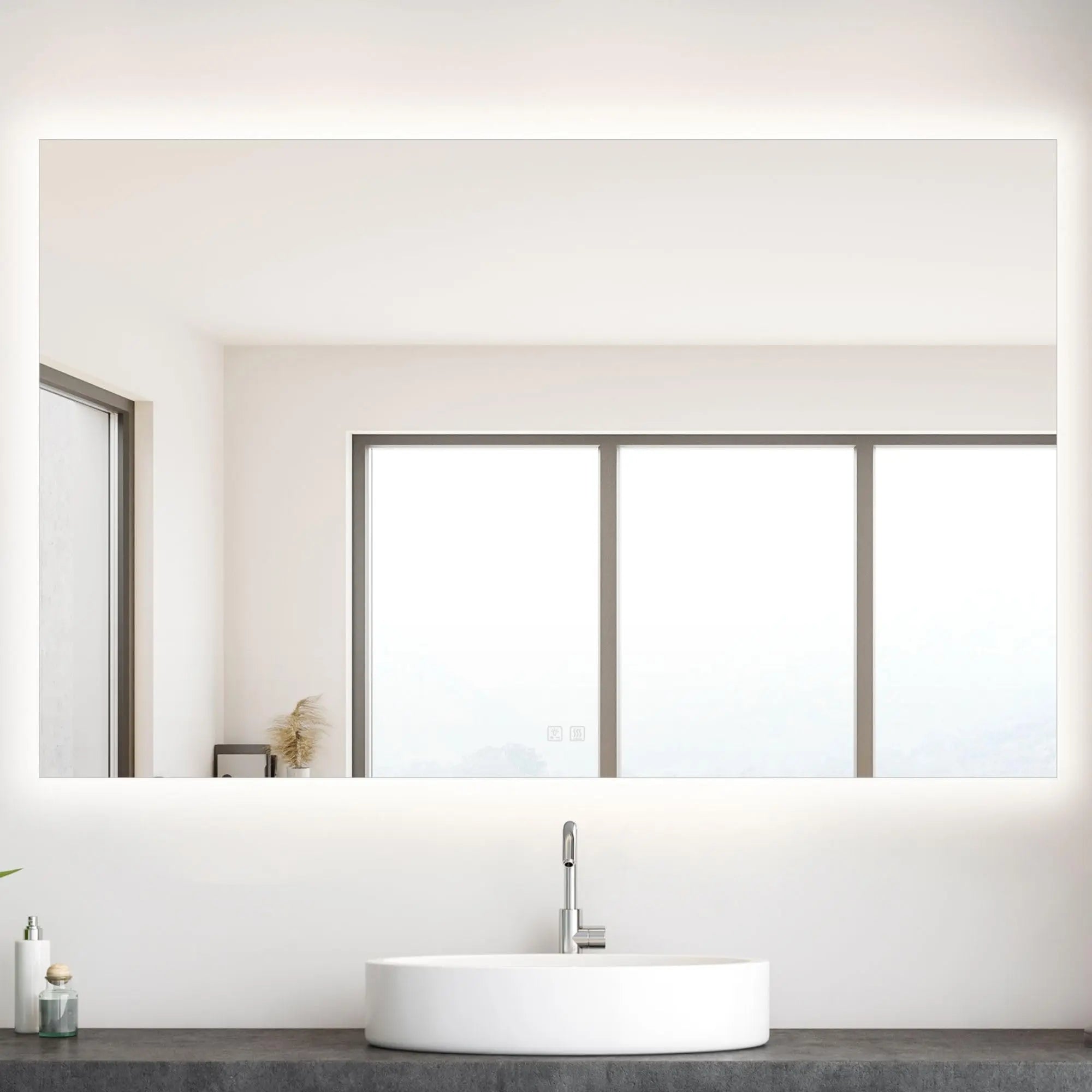 HAUSVITA  Standard Sleek Backlit LED Bathroom Mirror 