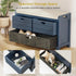 Hausvita 32" Storage Bench for Entryway, Shoe Bench with Storage Removable Basket and 2 Drawers 